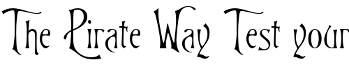 Font : P22Victorian-Swash 2 Custom Text : The Pirate Way Test your own text here Click to download or to view this font on a tshirt that can be custom printed in Bali